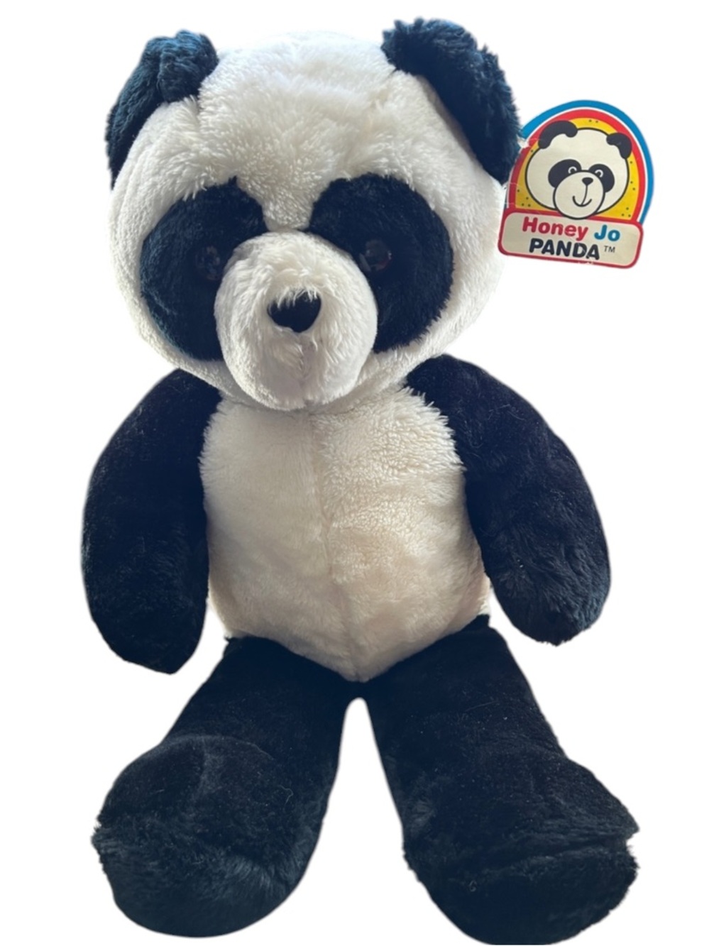 Honey Jo Panda Plush - Black & White Cuddly Panda Stuffed Animal